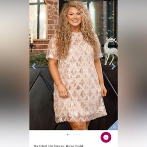 Chic soul rose gold dress